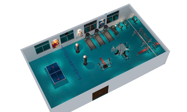 150平方健身房配置方案-广西haobotiyu-好博健身器材有限公司