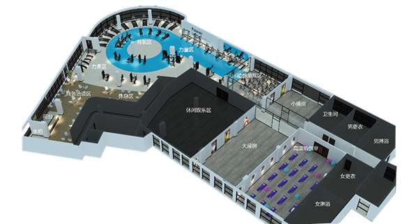 1500平方健身房配置方案-广西haobotiyu-好博健身器材有限公司