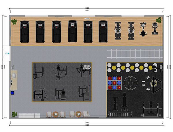 120平方健身房配置方案-广西haobotiyu-好博健身器材有限公司 120平方健身房配置方案-广西haobotiyu-好博健身器材有限公司